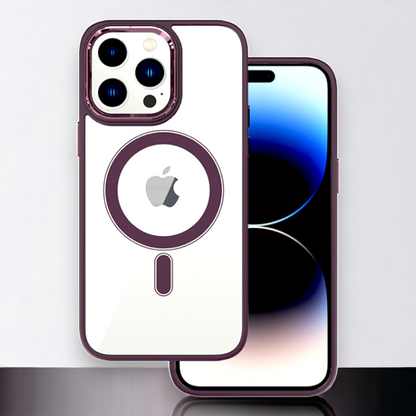 Ovitek "Magnetic Clear - MagSafe" za iPhone 11/XR – Tel Protect – Svetlo modra / PC + TPU silikon