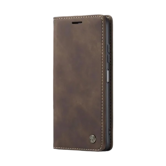 Preklopna torbica "mvced" za Xiaomi Poco X5 5G/Redmi Note 12 5G – Infostyle – Temno rjava