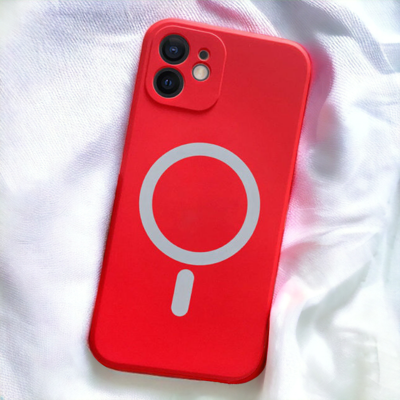 Silikonski ovitek "MagColor" s tehnologijo MagSafe za iPhone 14 – Infostyle