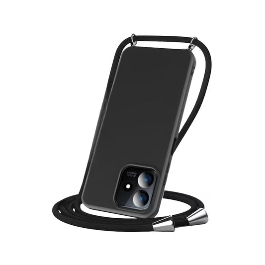 Silikonska zaštitna maskica s vezicom za Ulefone Note 16 Pro – crna