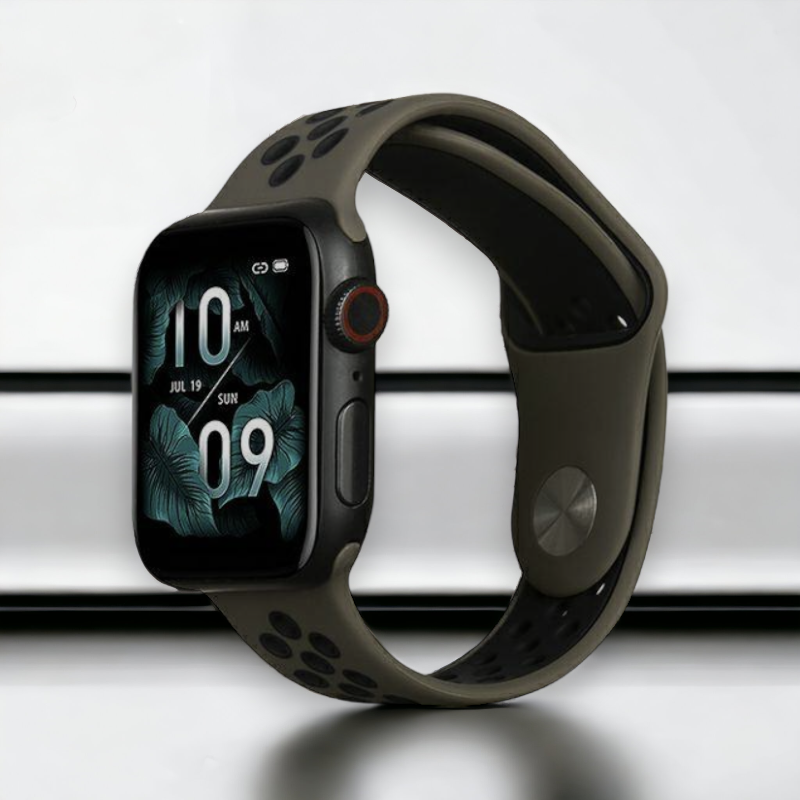 Silikonski pašček Beline za Apple Watch 42/44/45/49mm – Temno zelena