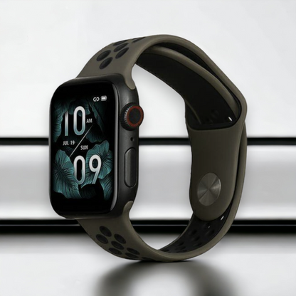 Silikonski pašček Beline za Apple Watch 42/44/45/49mm – Temno zelena