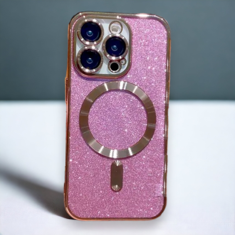 Silikonski ovitek "Glitter - MagSafe" za iPhone 14 Pro Max – Infostyle
