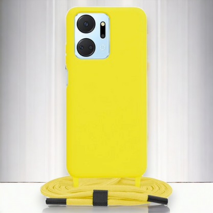 Silikonski ovitek "Crossbody Lanyard" za Honor X7a – Techsuit