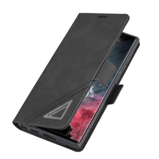 Preklopna torbica ''Forwenw'' za Samsung S23 Plus – Infostyle – Črna