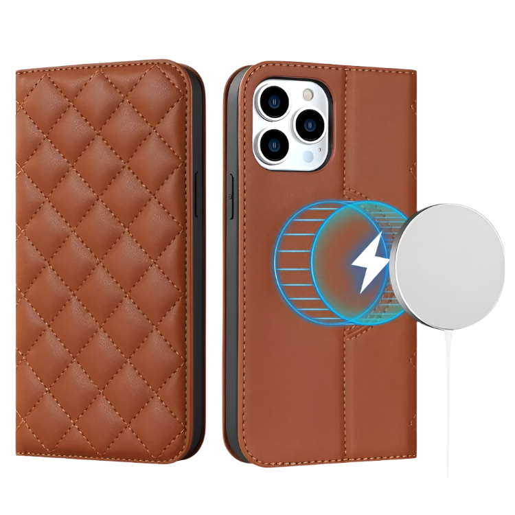 Preklopna torbica za telefon iPhone 14 Pro – Infostyle – Rjava
