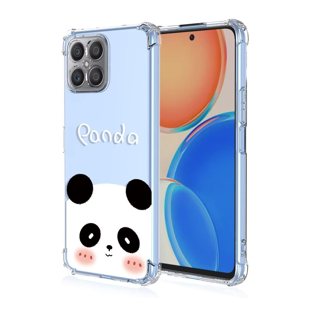 HAOYE ovitek za Motorola ThinkPhone - Prozoren TPU ovitek Panda z mehkim silikonom in zaščito proti udarcem
