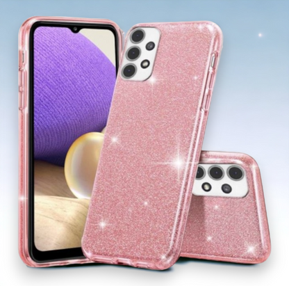 Ovitek "Shining" za Samsung Galaxy A72 4G/5G – Infostyle – Srebrna / Silikon
