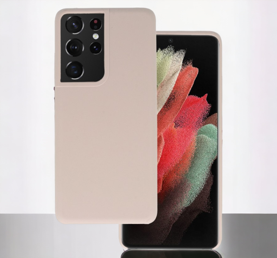 Silikonski ovitek "Lite" za Samsung Galaxy S21 Ultra – Vennus – Roza / Silikon