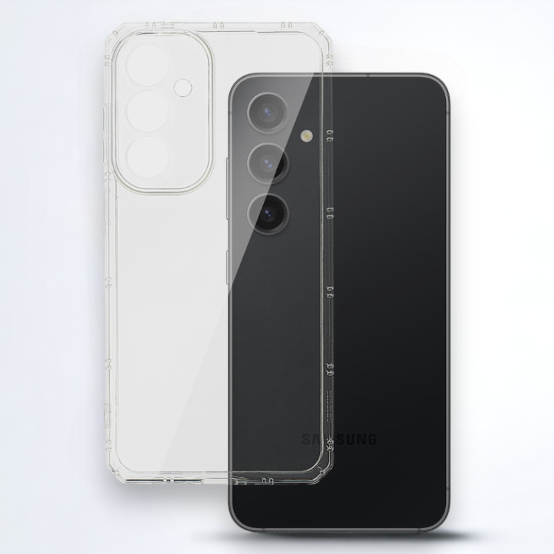 Silikonski ovitek "Armor Antishock" za Samsung Galaxy S23 Fe - transparent – Infostyle – Prozorna / TPU silikon