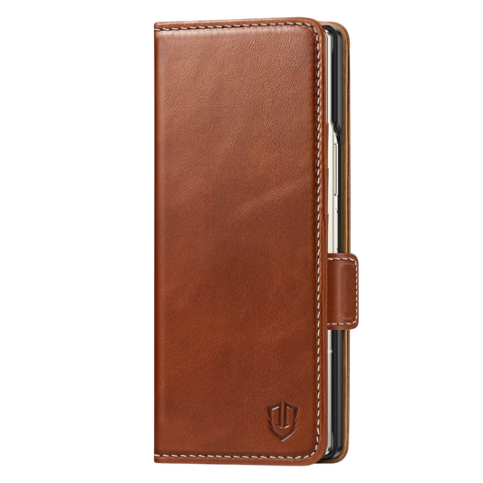Preklopna torbica za telefon "Shieldon" Samsung Z Fold 6 – Rjava