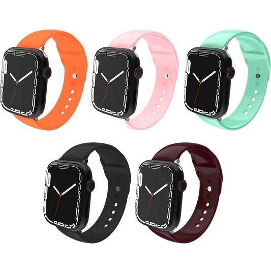 Silikonski pas za Apple Watch 38 mm, 40 mm in 41 mm v različnih barvah