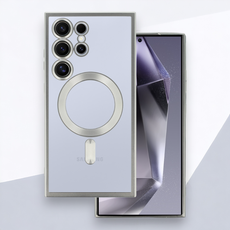 Ovitek "Metallic MagSafe" za Samsung Galaxy S24 – Infostyle – Črna / TPU silikon
