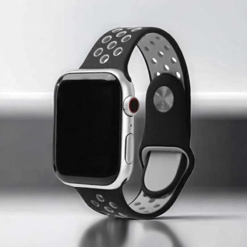 Silikonski pašček Beline za Apple Watch 42/44/45/49mm – Bela