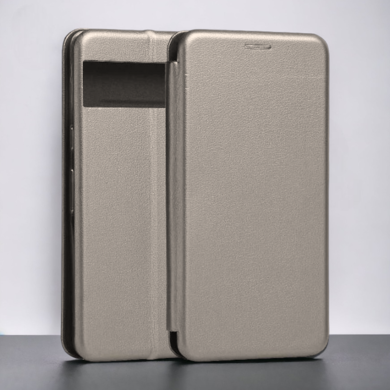 Preklopna torbica "Magnetic" za Google Pixel Pro 7 – Beline – Zlata / Ekološko usnje + TPU silikon