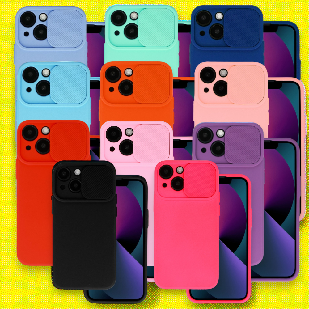 Silikonski ovitek "Camshield Soft" za iPhone 13 – Infostyle – Pastelno vijolična / TPU silikon