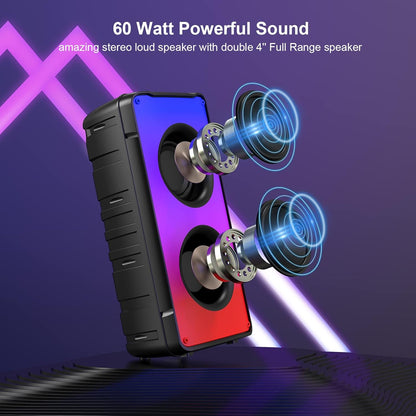 TAMPROAD A67 prijenosni Bluetooth zvučnik 60W (80W Peak) – zabava, TWS, svjetla