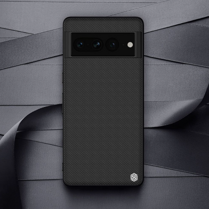 Ovitek "Nillkin Textured case" za Google Pixel 7 Pro - črna – Črna / PC + TPU silikon