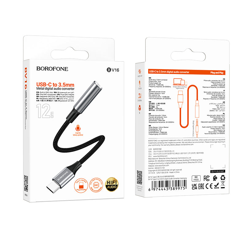 Adapter iz Type C v jack 3,5mm – Borofone