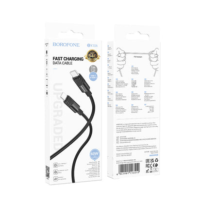 Kabel USB C v USB C 60w, 1m – Borofone