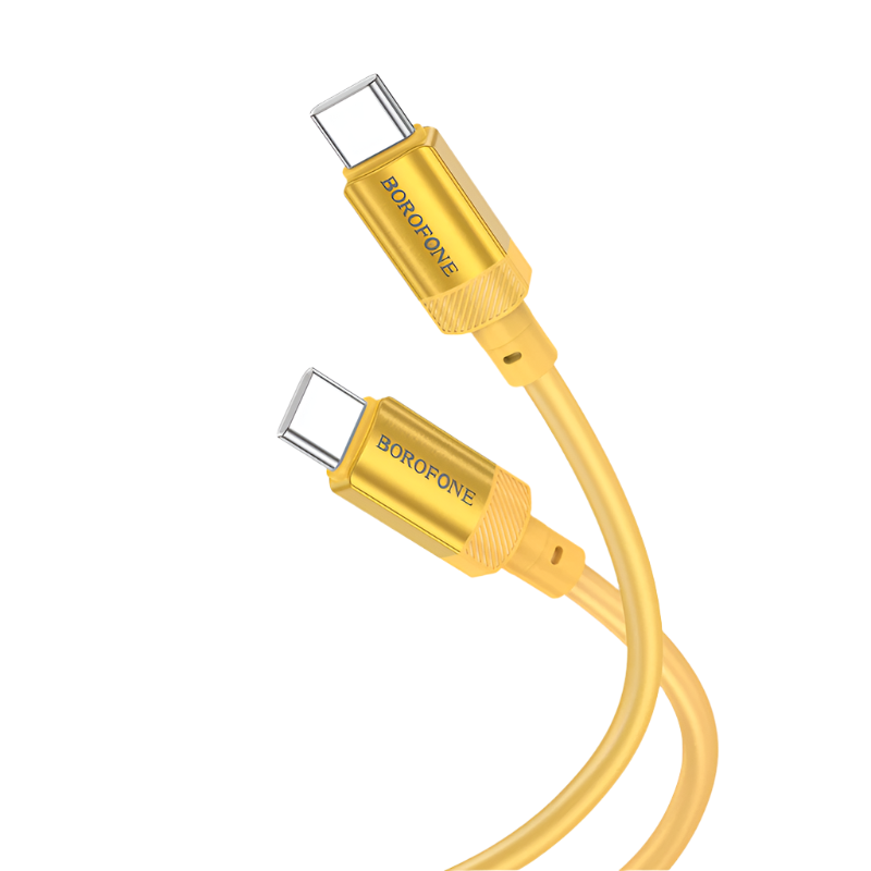 Kabel USB C v USB C 60w, 1m – Borofone – Zlata