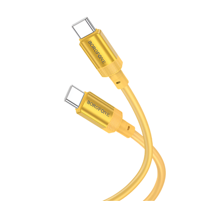 Kabel USB C v USB C 60w, 1m – Borofone – Zlata