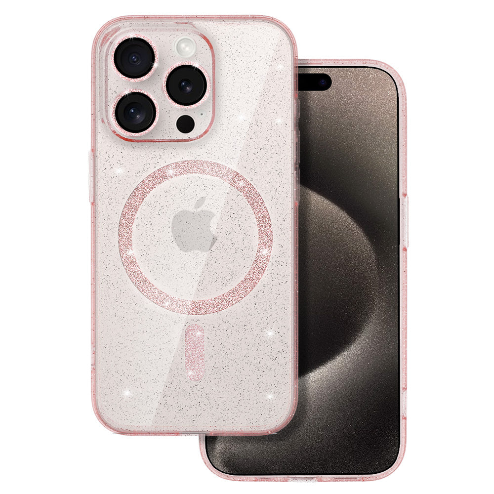 Ovitek za telefon "Glitter MagSafe" Samsung Galaxy S25 Ultra – Infostyle – roza