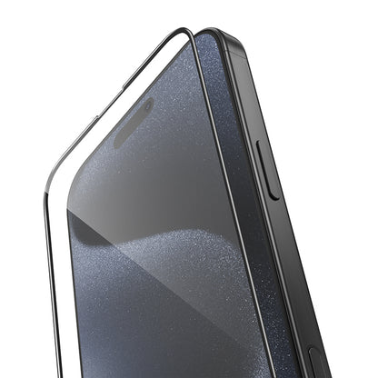 Zaščitno steklo za iPhone 16 Pro Max/17 Pro Max s črno obrobo – Borofone