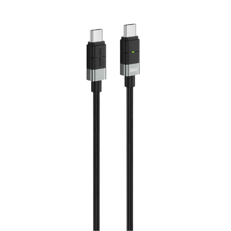 Kabel Type C v C 240W, 2m – Foneng – Črna