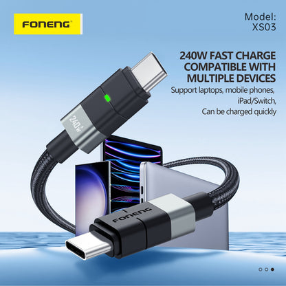 Kabel Type C v C 240W, 2m – Foneng