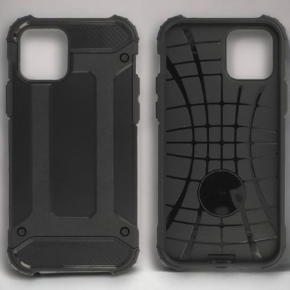 Silikonski ovitek "armor carbon" za iPhone 14 Pro - Črna – Infostyle