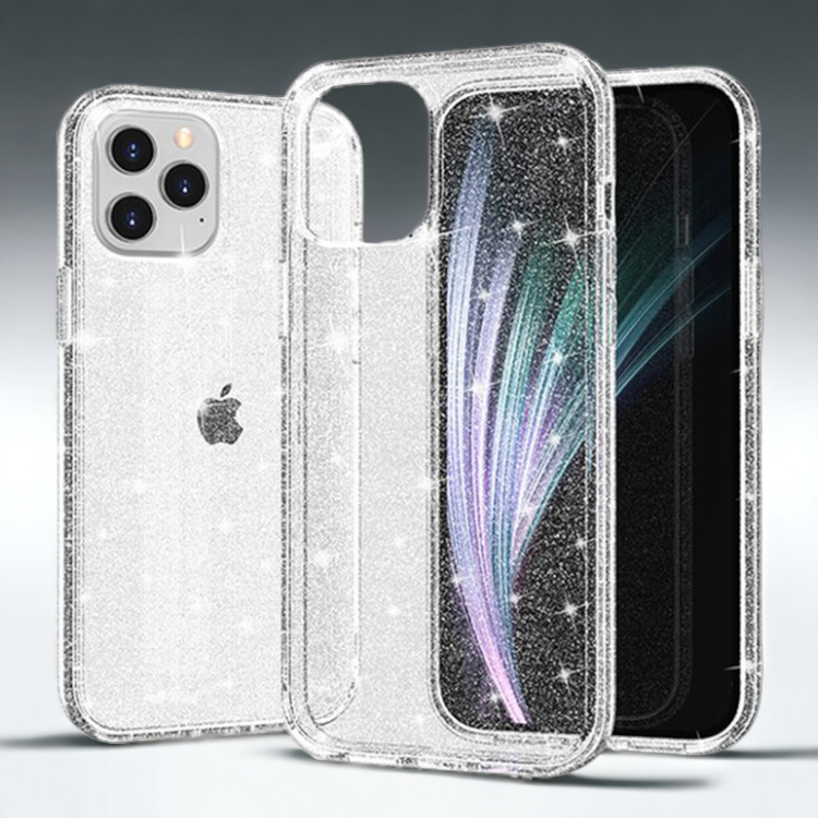 Silikonski ovitek "Crystal Glitter" za Xiaomi Redmi Note 10 Pro Max - Srebrna – Infostyle – Srebrna / TPU silikon