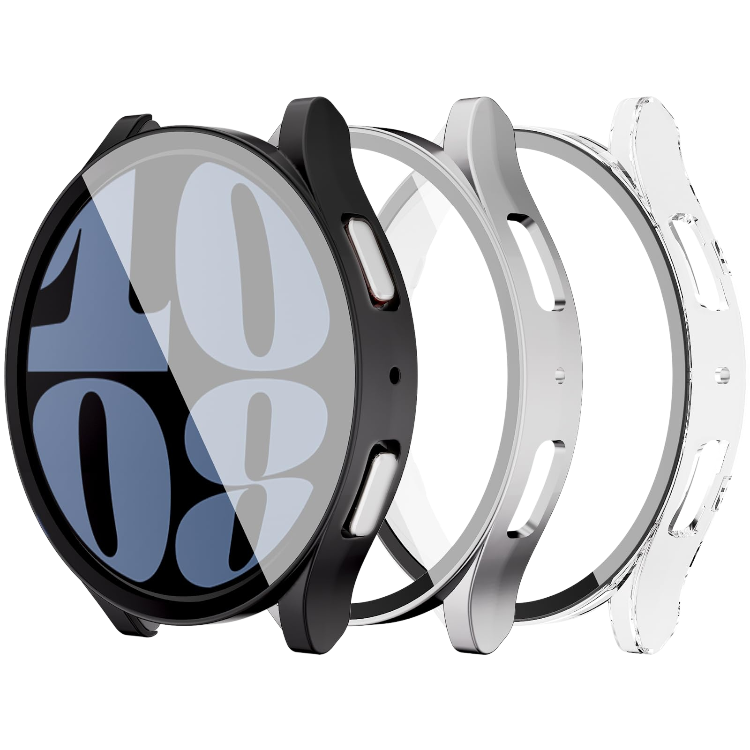 Ovitek za pametno uro "Clear/Black/Silver" Samsung Galaxy Watch 6 40mm – Infostyle
