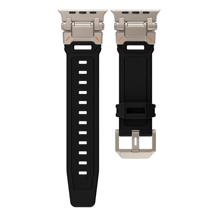 Pašček za uro "Sport Soft" Apple Watch Ultra 2/Ultra Series 10/9/8/7/6/5/4/3/2/1/SE – Infostyle – crna