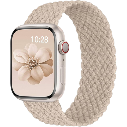 Pašček za uro "JR.DM Nylon Beige/Rose" Apple Watch 42mm 44mm 45mm (2 kosa) – Infostyle