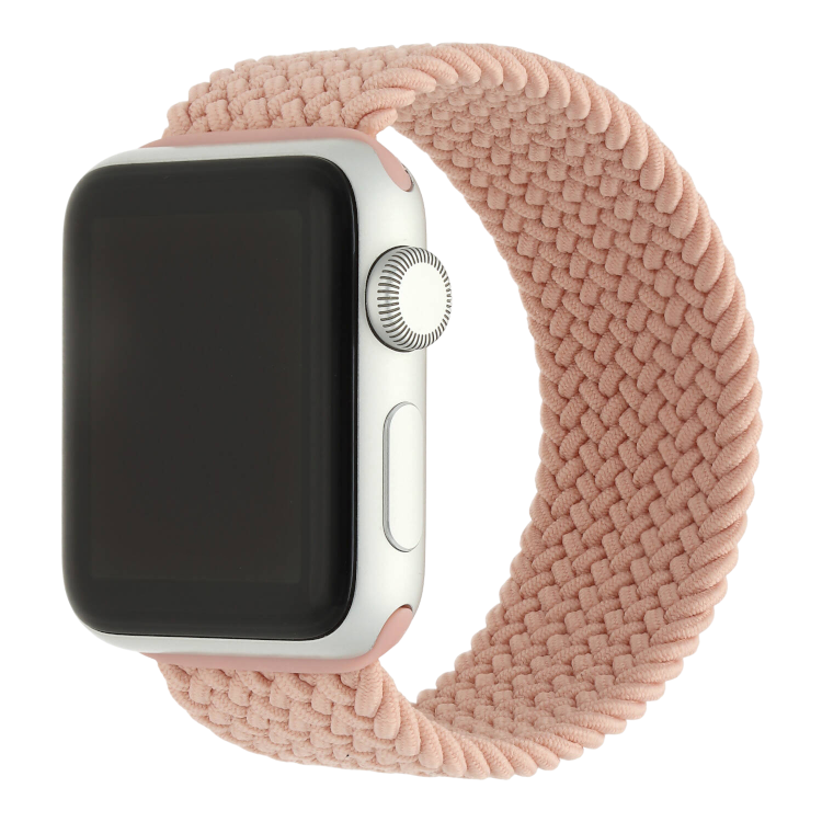 Pašček za uro "JR.DM Nylon Beige/Rose" Apple Watch 42mm 44mm 45mm (2 kosa) – Infostyle