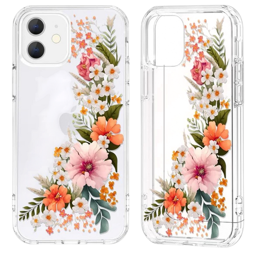 Ovitek za telefon + zaščitno steklo "Rich Blossom" iPhone 12/12 Pro – Infostyle