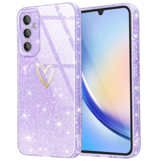 Ovitek za telefon "CaseLover Heart" Samsung Galaxy S23 FE 5G – Infostyle – prozorna
