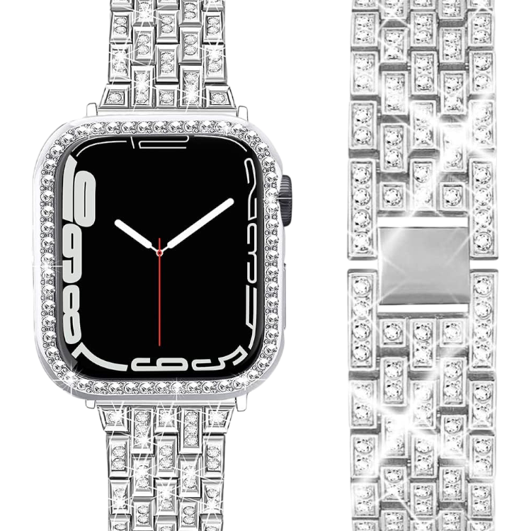 Kovinski pašček in ovitek za Apple Watch 9/8/7 41 mm