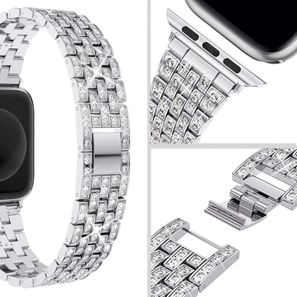 Kovinski pašček in ovitek za Apple Watch 9/8/7 41 mm