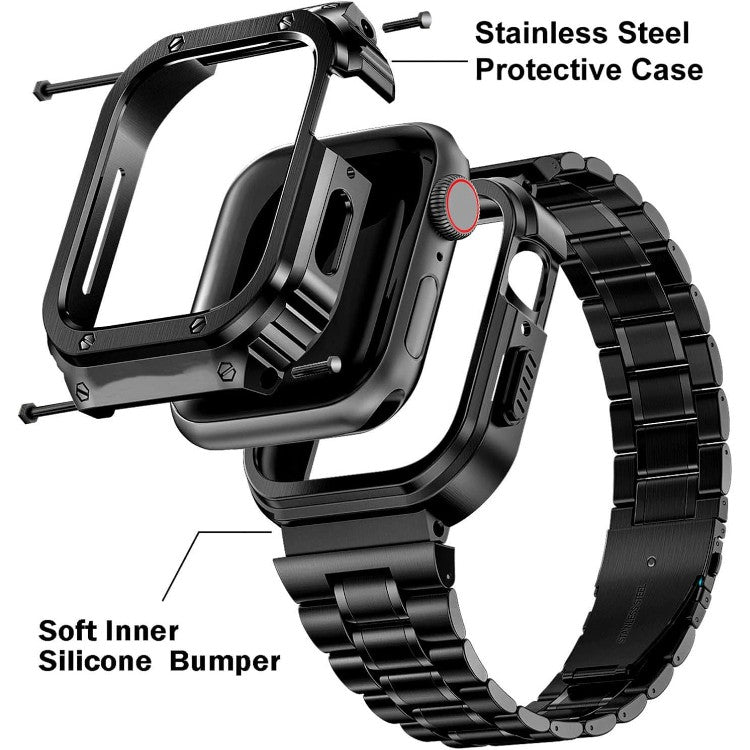 Pašček in ohišje za Apple Watch serije 9/8/7/6/5/4/3/2/1/SE (41 mm/40 mm/38 mm) – HASLFM – nan / nan / nan
