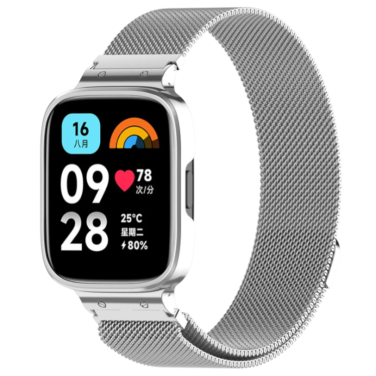 Pašček za Xiaomi Redmi Watch 3 Active – Infostyle – Srebrna
