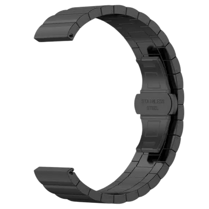 Kovinski pašček za uro (20mm), črna – Techsuit