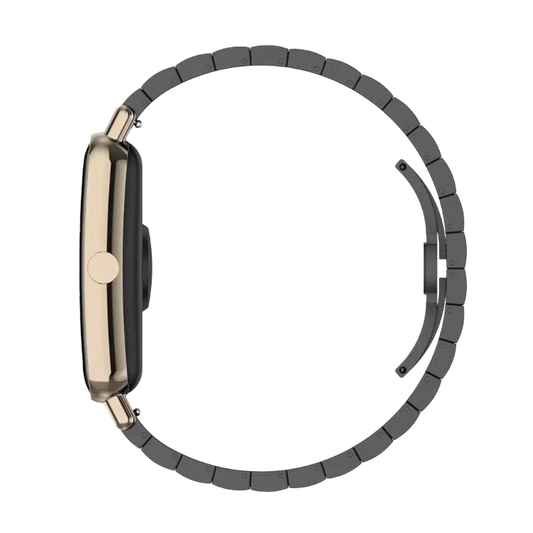 Kovinski pašček za uro (20mm), črna – Techsuit