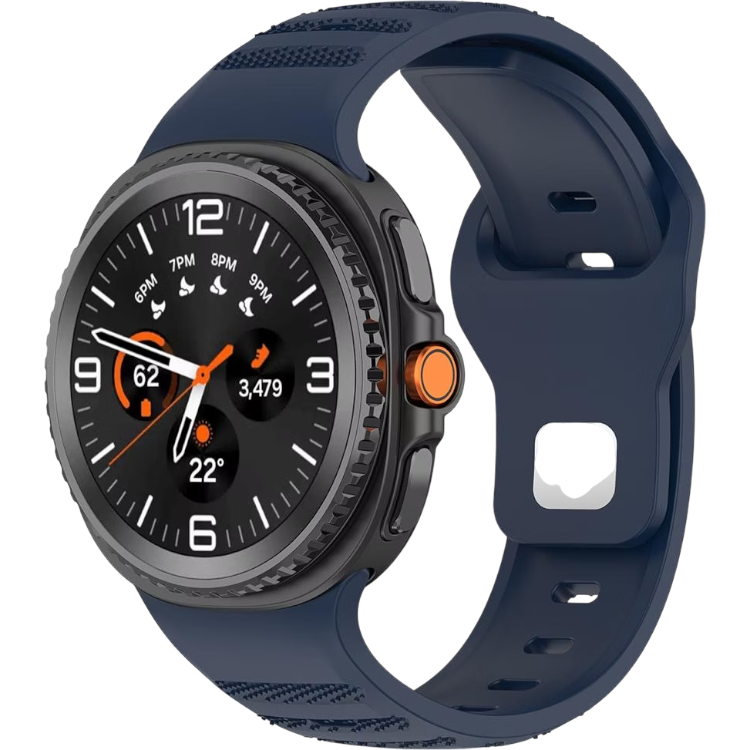 Silikonski pašček za uro (20mm) – Techsuit – Modra