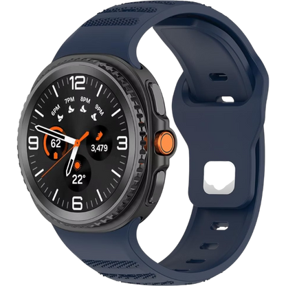 Silikonski pašček za uro (20mm) – Techsuit – Modra