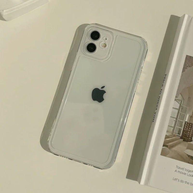 Silikonski ovitek "Clear Color" za iPhone 14 – Infostyle – Rjava / TPU silikon