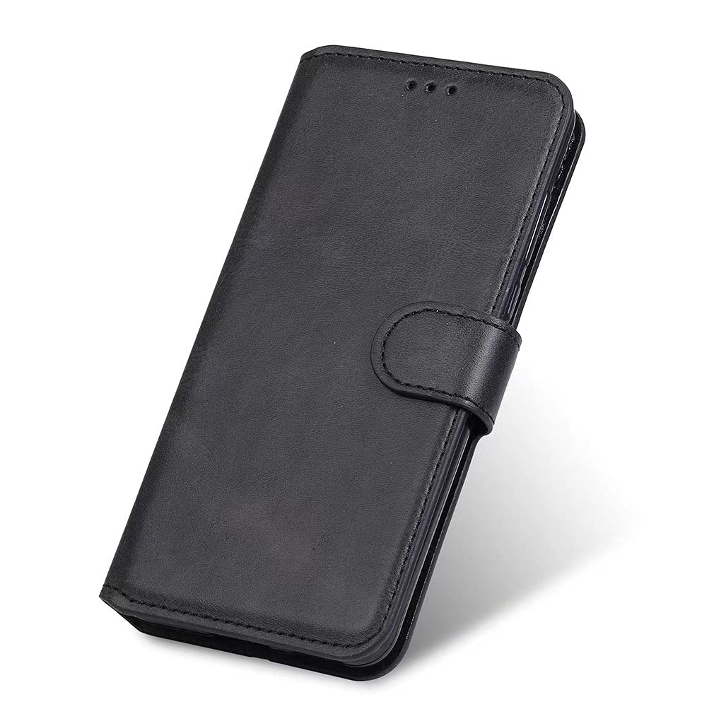 Preklopna maska HAOYE za OPPO Reno 8 Lite / Reno 7 Lite / Reno 7Z – magnetsko zatvaranje, stalak, utori za kartice, crna