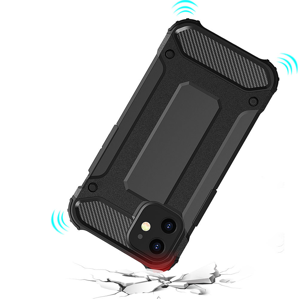 Silikonski ovitek "armor carbon" za Xiaomi Redmi 9 - Črna – Infostyle