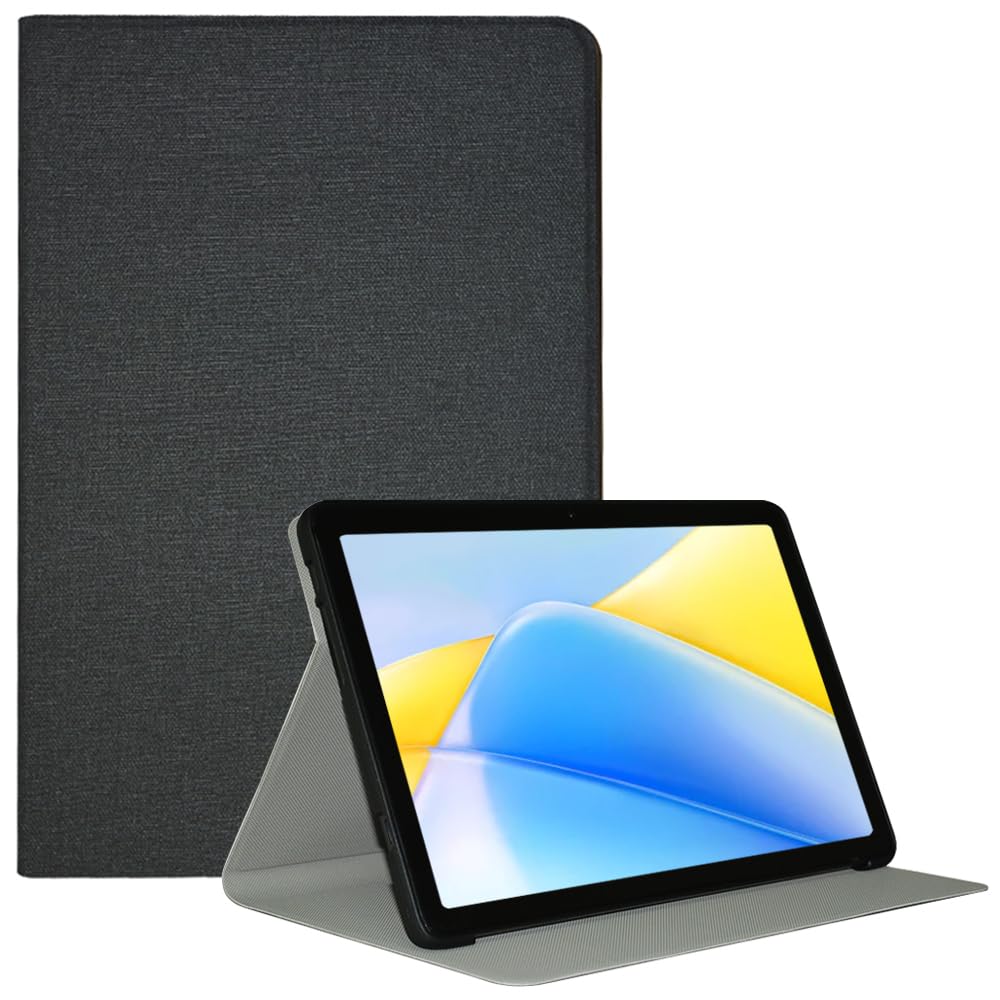 AKNICI Ultra tanka PU torbica za TECLAST P40S / P40HD / M40 Plus (2023) – sklopivi folio sa stalkom (crna)